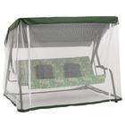 Качели садовые «Панама», 210×142×155 см, максимальная нагрузка 300 кг, зелёные - Фото 6