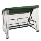 Качели садовые «Панама», 210×142×155 см, максимальная нагрузка 300 кг, зелёные - Фото 7