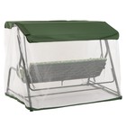 Качели садовые «Панама», 210×142×155 см, максимальная нагрузка 300 кг, зелёные - Фото 10