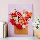 Алмазная вышивка с частичным заполнением «Цветы», 30×40 см, холст, емкость. Набор для творчества - Фото 5