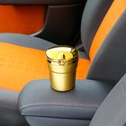 Пепельница для авто TORSO c подсветкой, 7.5×9 см, золотистый - Фото 4