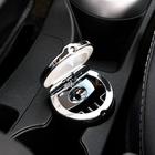 Пепельница для авто TORSO с подсветкой, 7.5×9 см, хром - Фото 2