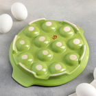 Подставка для яиц «Фарбе», 22×4 см, цвет зелёный - Фото 3