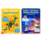 Наклейки «Энциклопедии о динозаврах и космосе», набор 2 шт. по 8 стр., формат А4 - фото 25104108