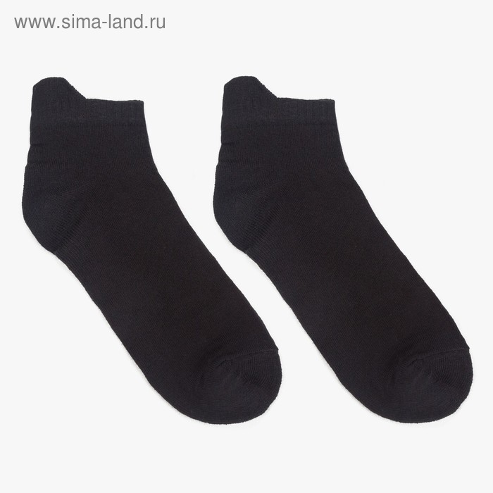 Носки мужские, цвет чёрный, размер 25-27 - Фото 1