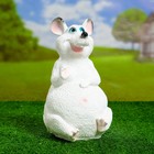 Садовая фигура "Мышь" белая, 28см - фото 300740332