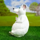 Садовая фигура "Мышь" белая, 28см - Фото 2