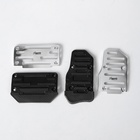 Накладки на педали Cartage, антискользящие, хром, набор 2 шт. - Фото 4