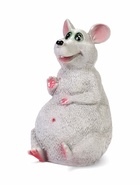 Садовая фигура из гипса «Мышь», 29.5 см, серая - Фото 5