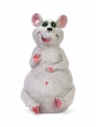 Садовая фигура из гипса «Мышь», 29.5 см, серая - Фото 6