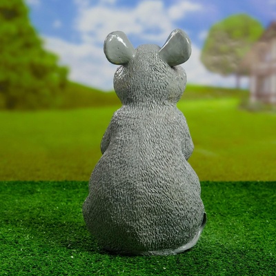 Садовая фигура из гипса «Мышь», 29.5 см, серая
