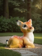 Садовая фигура из гипса «Оленёнок», 17×10×16 см - Фото 3