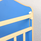 Детская кроватка «Морозко» на колёсах или качалке, цвет синий - Фото 4