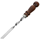 Шампур с деревянной лакированной ручкой, 73х1.2х0.25 см - Фото 2