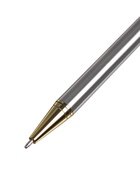 Ручка подарочная Calligrata «Проект», шариковая, поворотная, в футляре кожзам, корпус серебристый с золотым 132006