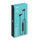Наушники спортивные беспроводные, магнитные, Luazon VBT 1.6, вакуумные, Bluetooth 4.1, с микрофоном, 90 мАч, металлический корпус, чёрные - Фото 7
