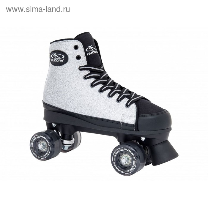 Ролики-квады Roller Skates Silver Glamour, цвет серебристый, размер 42 - Фото 1