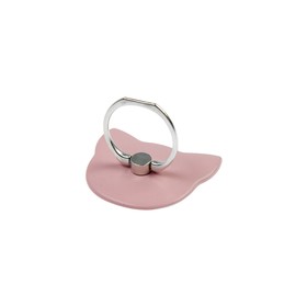 Держатель-подставка с кольцом для телефона LuazON, в форме 'Кошки', розовый