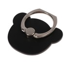 Держатель-подставка с кольцом для телефона LuazON, в форме "Мишки", чёрный - фото 8454920
