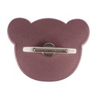 Держатель-подставка с кольцом для телефона LuazON, в форме "Мишки", розовый - фото 9810912