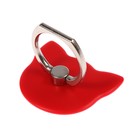 Держатель-подставка с кольцом для телефона LuazON, в форме "Кошки", красный - Фото 1