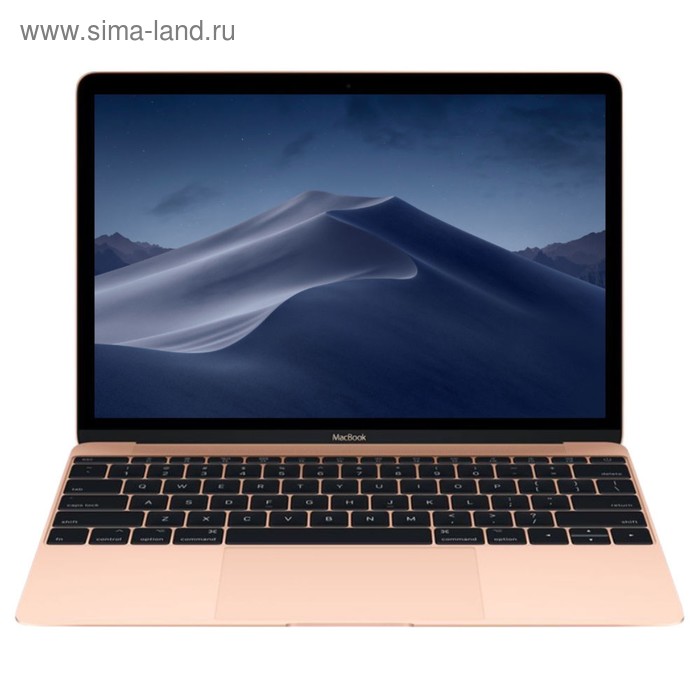 Ноутбук Apple MacBook (MRQN2RU/A), 12", Core m3, 1.2ГГц, 8Гб, SSD256, HD615, цвет золото - Фото 1