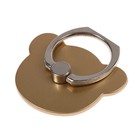 Держатель-подставка с кольцом для телефона LuazON, в форме "Мишки", цвет золото - фото 8454972