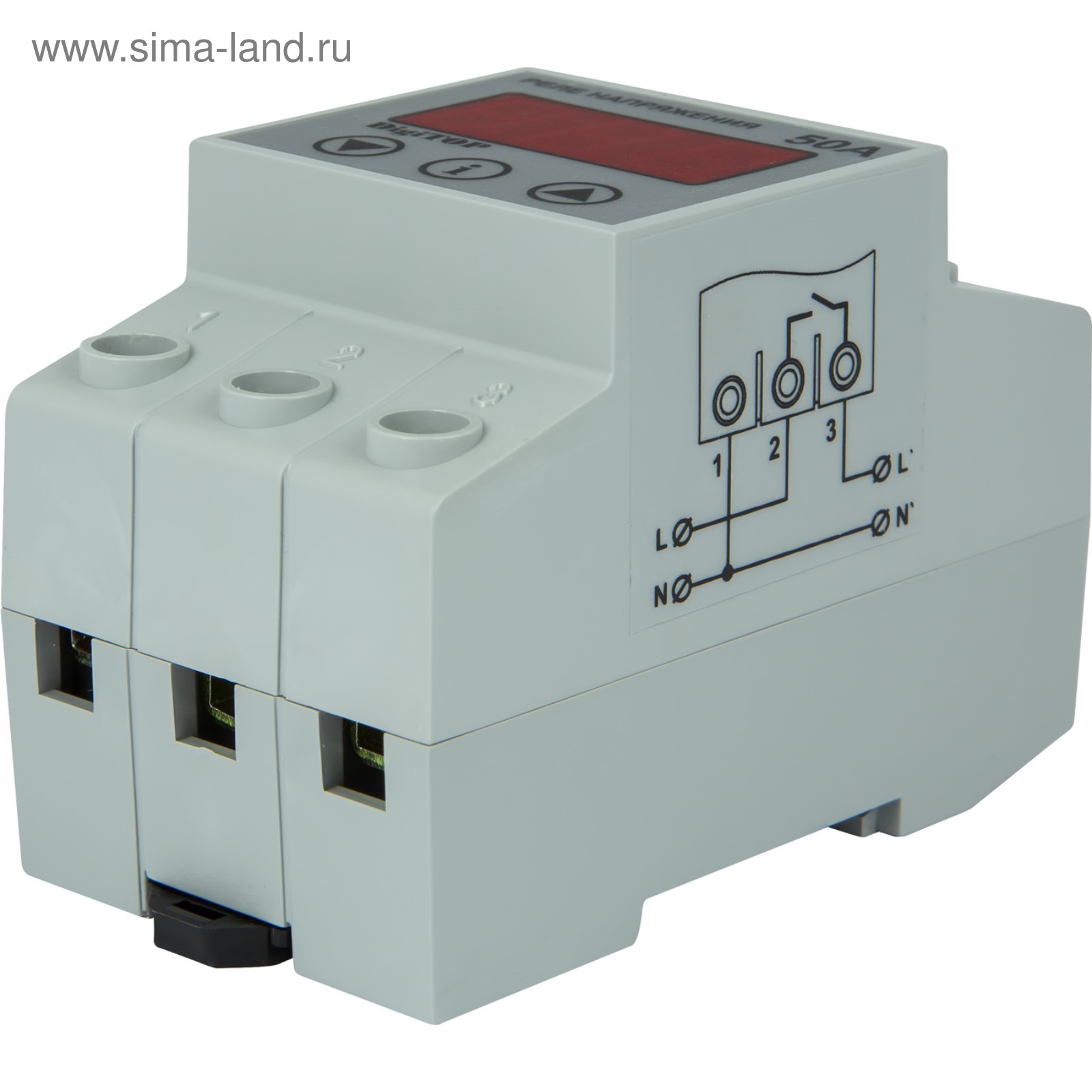 Реле напряжения однофазное 50А, с контролем тока, пр-во RE (RE VA-50A) купить в  - Товар на картинке можно купить.