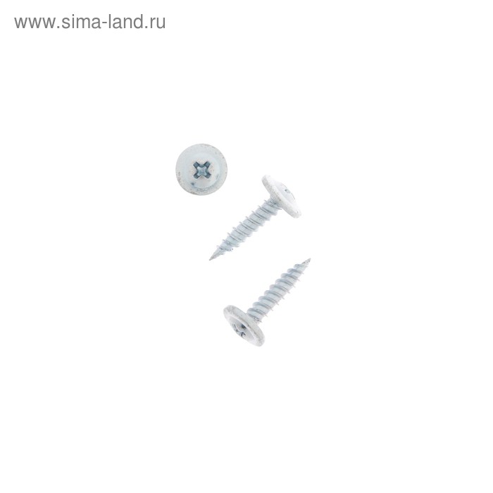 Саморезы с прессшайбой НЛМК, 4.2х19 мм, острый, цинк, 26 кг - Фото 1