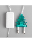 Гирлянда «Нить» 5 м с насадками «Шарики белые», IP20, прозрачная нить, 20 LED, свечение мульти (RG/RB), мигание, 220 В - Фото 9