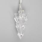 Гирлянда "Нить" 5 м с насадками "Ёлки маленькие", IP20, прозрачная нить, 20 LED, свечение мульти, мигание, 220 В - Фото 5