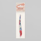 Пинцет скошенный, узкий, 9 см, рисунок МИКС - Фото 3