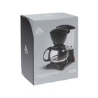 Кофеварка Luazon LKM-651, капельная, 650 Вт, 0.6 л, чёрная - фото 8455096