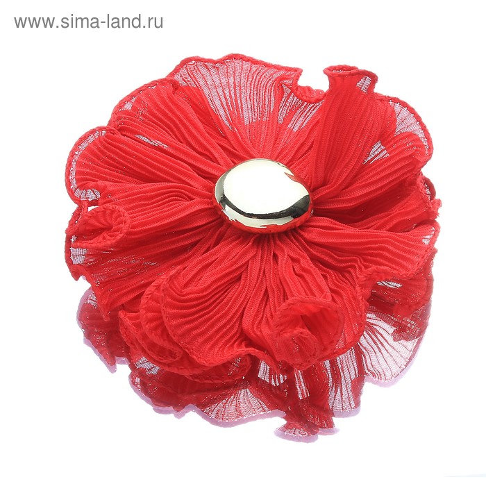 Брошь «Цветение», цвет коралловый - Фото 1