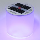Плавающий светильник ПВХ, надувной, солнечная батарея, 10LED, круглый, RGB - Фото 8