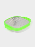 Тёрка с контейнером Доляна «Универсал», 2 в 1, 19×14.5×3.5 см, зелёная - Фото 3