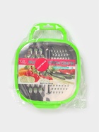 Тёрка с контейнером Доляна «Универсал», 2 в 1, 19×14.5×3.5 см, зелёная - Фото 6