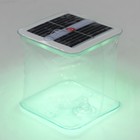 Плавающий светильник ПВХ, надувной, солнечная батарея, 10LED, квадратный, RGB - Фото 8