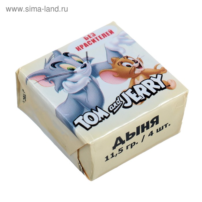 Конфеты жевательные Tom and Jerry со вкусом дыни, 11,5 г
