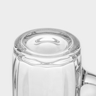 Пивная кружка «Минден», 500 мл, стекло, прозрачная - Фото 5