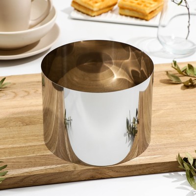 Форма для выпечки и выкладки, d=16 см, h=12 см, нержавеющая сталь