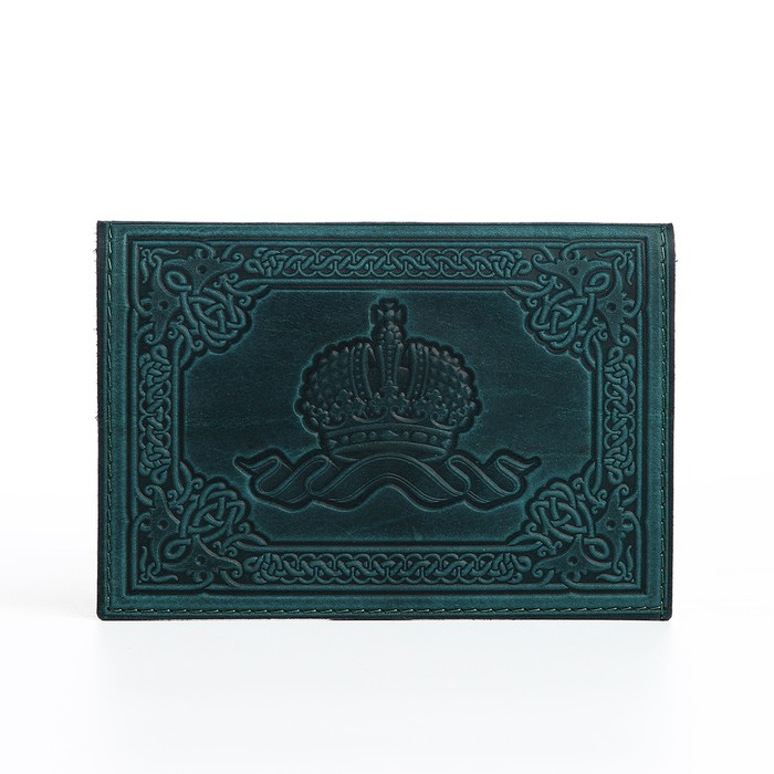 Обложка для паспорта, цвет зелёный - фото 1908453807