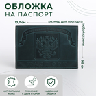 Обложка для паспорта, цвет зелёный - фото 301520575
