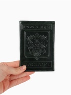 Обложка для паспорта, с гербом, рельефная, зелёная - Фото 3