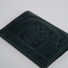 Обложка для паспорта, цвет зелёный - фото 9914812
