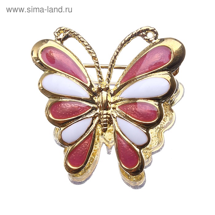 Брошь «Бабочка» металлическая мини - Фото 1