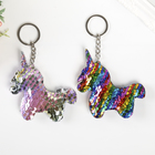 Брелок текстиль пайетки "Единорог" МИКС 9х9 см - Фото 4