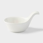 Соусник «Капля», 85 мл, 12×8×5.5 см, керамика, белый - Фото 2