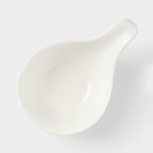 Соусник «Капля», 85 мл, 12×8×5.5 см, керамика, белый - Фото 3