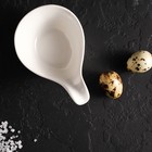 Соусник «Капля», 85 мл, 12×8×5.5 см, керамика, белый - Фото 5